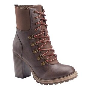 Unionbay Lionel women's combat boots in a dark brown color Sz. 6.5 New